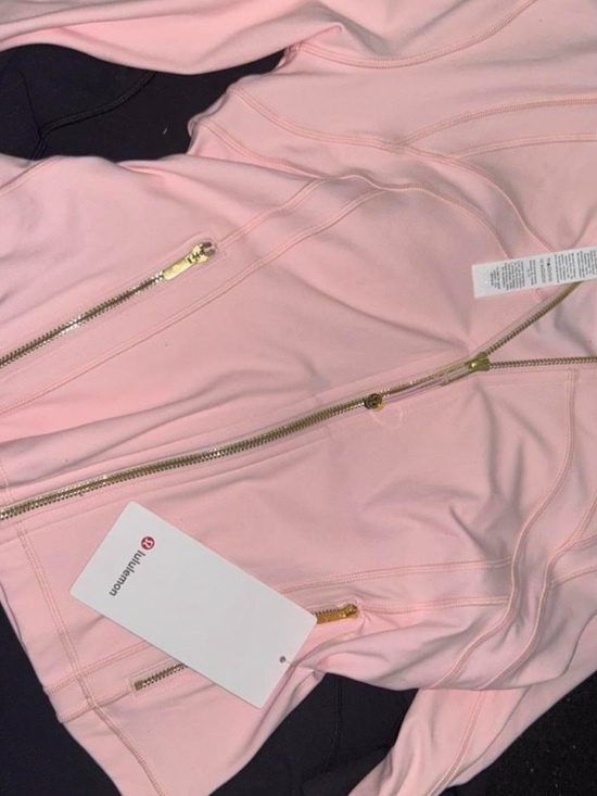 lululemon athletica Jackets & Blazers - lululemon athletica Light Pink Zip Jacket with Gold Zippers